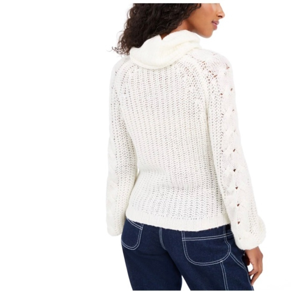 NWT Planet Gold Juniors' Cowl-Neck Sweater size M - Picture 3 of 5